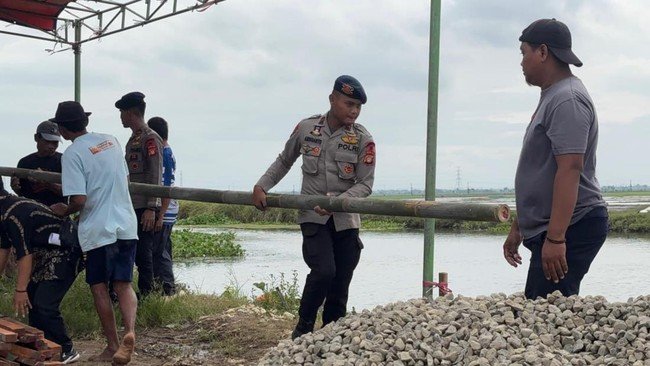 Halo Dunia News : Jembatan Merah Putih Presisi Mulai Dibangun PMJ, Bantu Akses Warga Pebayuran Bekasi
